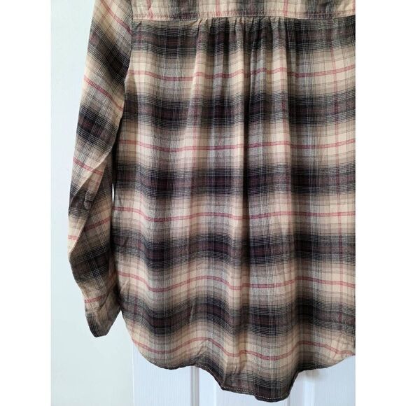 Casa cabana Check Button Down Shirt M - Picture 9 of 9